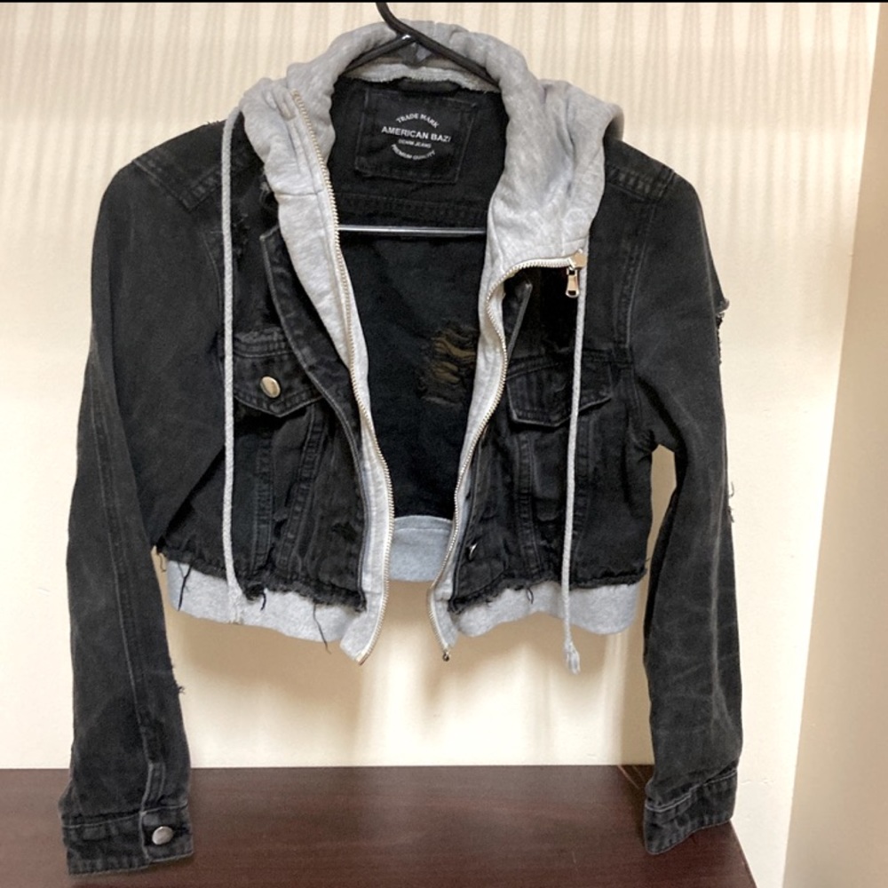 Black jean jacket
